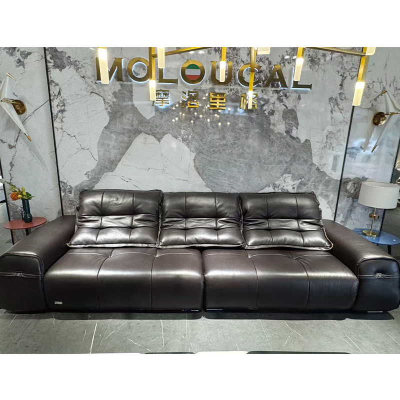 Full-Grain Leather Sofa